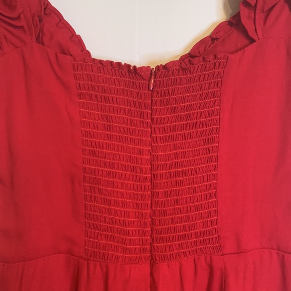 NWT Reformation Pacey dress in Cherry Size 8 - Picture 11 of 12